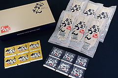 おか泉の半生麺「ご贈答用」〔ダシ（めんつゆ）付〕 