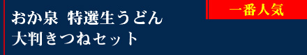 特選生うどんセット（ぶっかけ・大判きつね） 